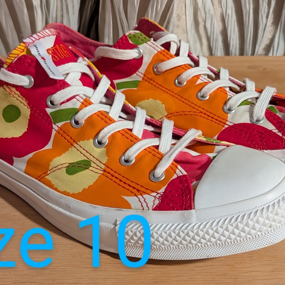 Converse Colorful Floral Sneakers